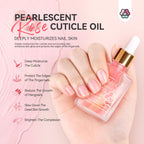 Saviland rose scented nail growth oil texture showcase