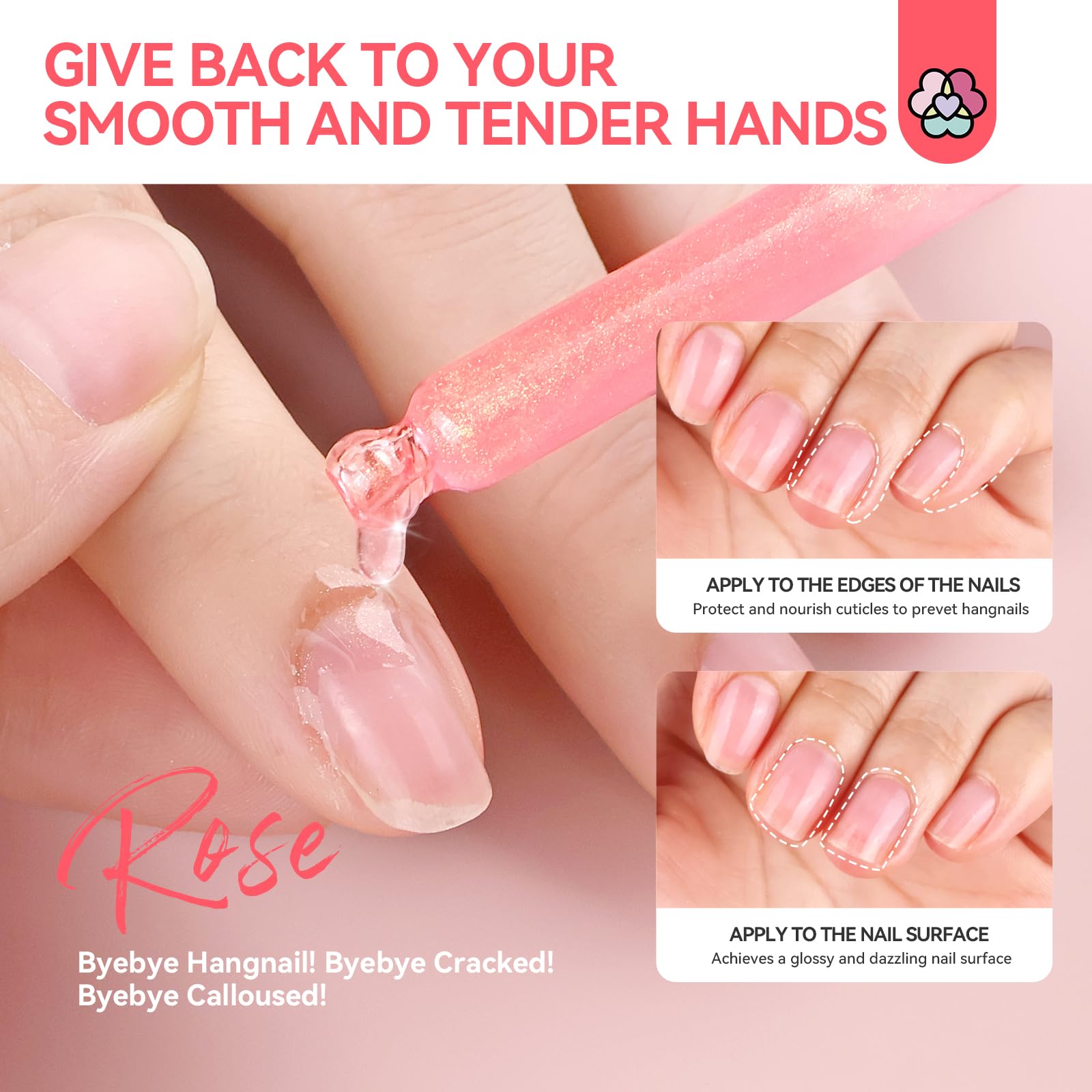 Close up of Saviland plant-based cuticle oil texture