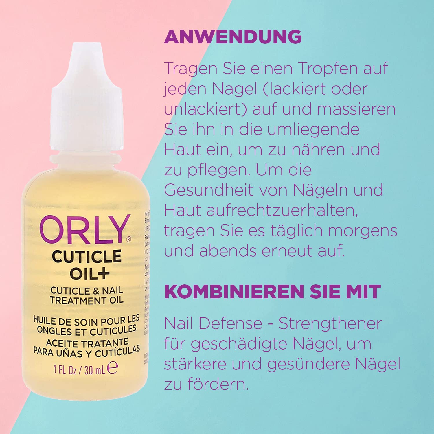 Orly Cuticle Oil Plus authentic USA imported bottle