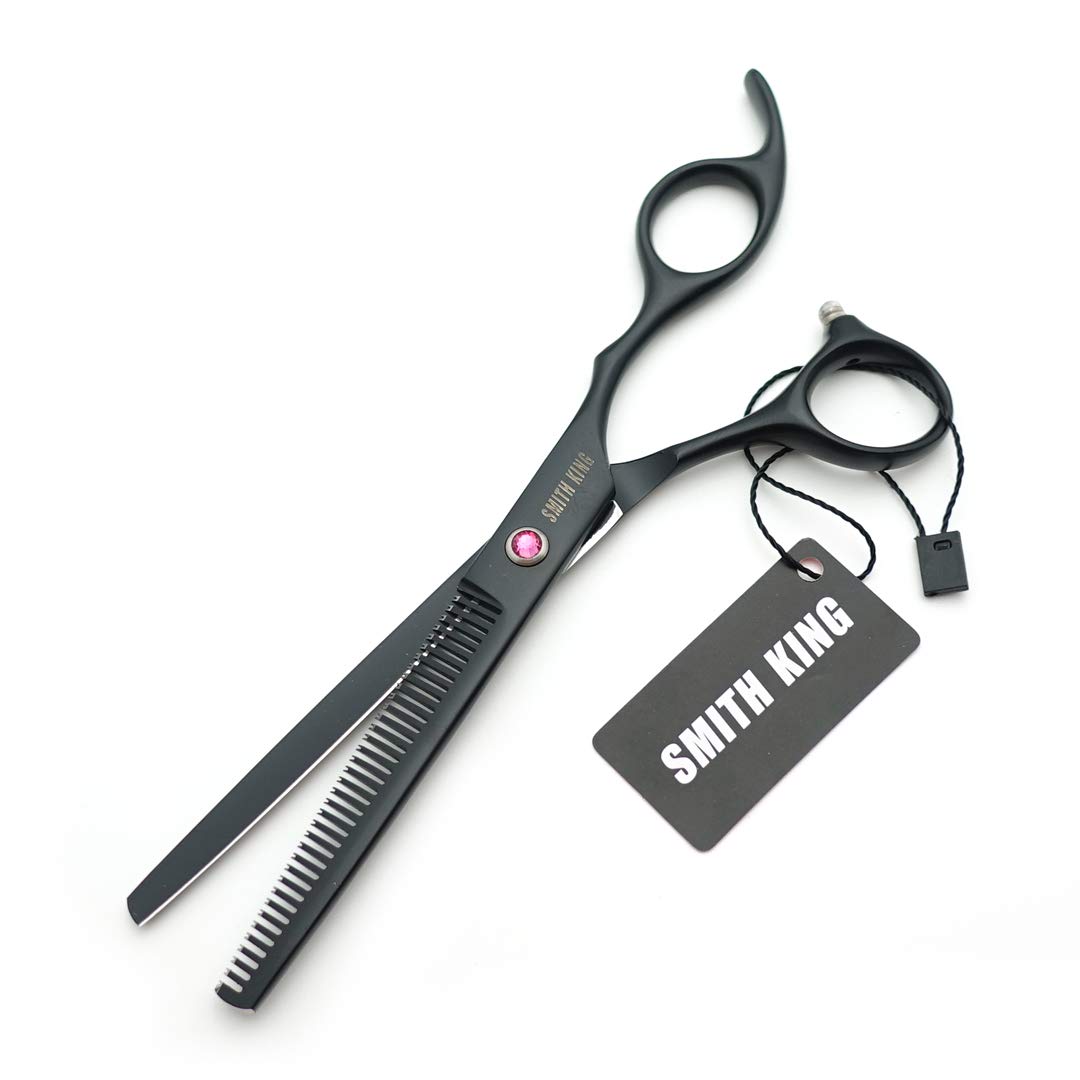 Smithking ergonomic offset grip hair styling scissors layout