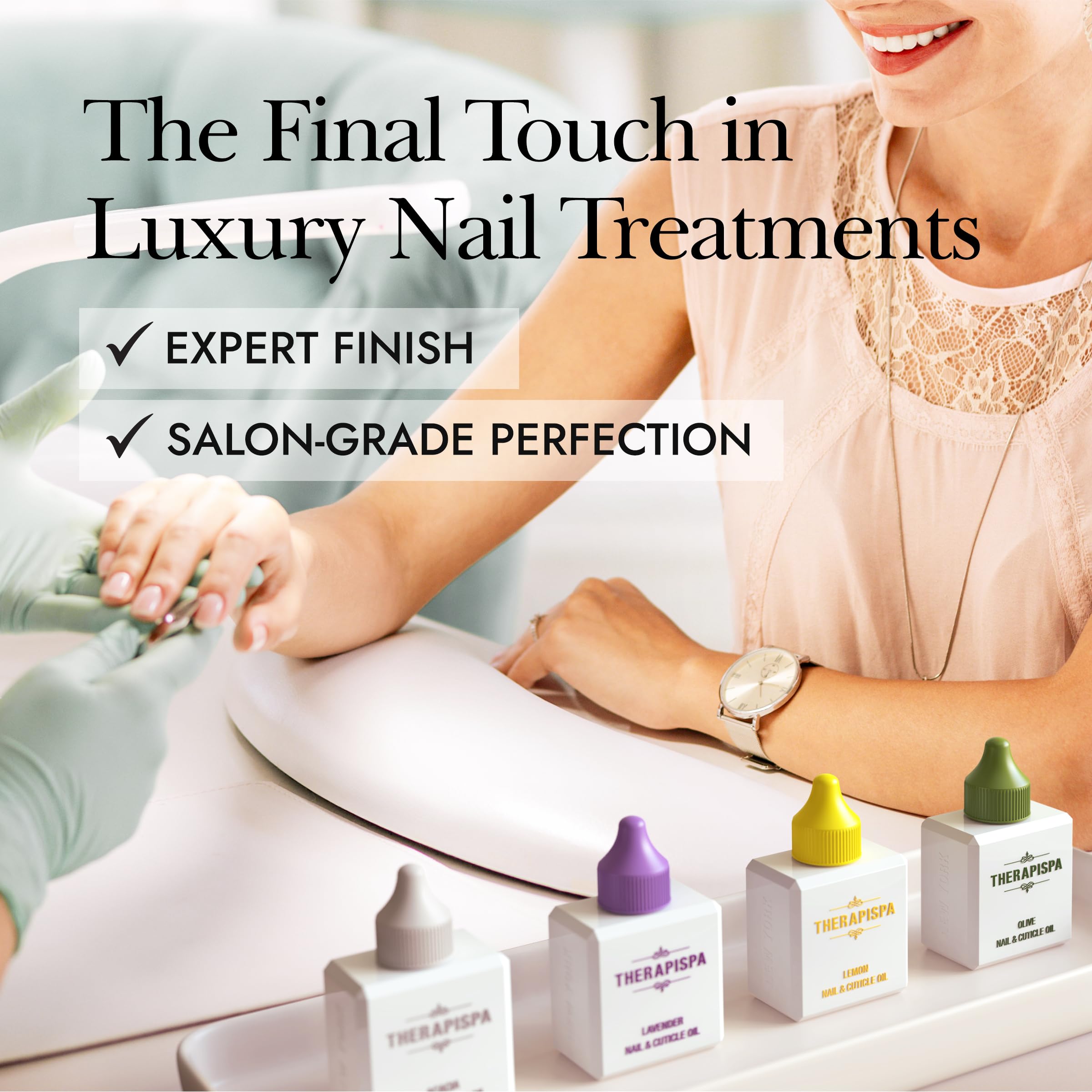 Therapispa cuticle oil showing avocado and jojoba oil ingredients