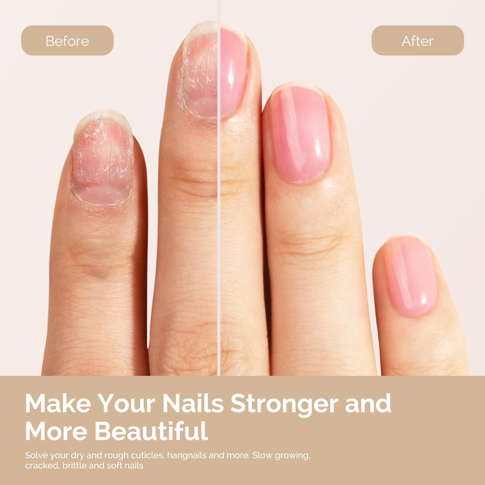 Application of MelodySusie cuticle oil on nails