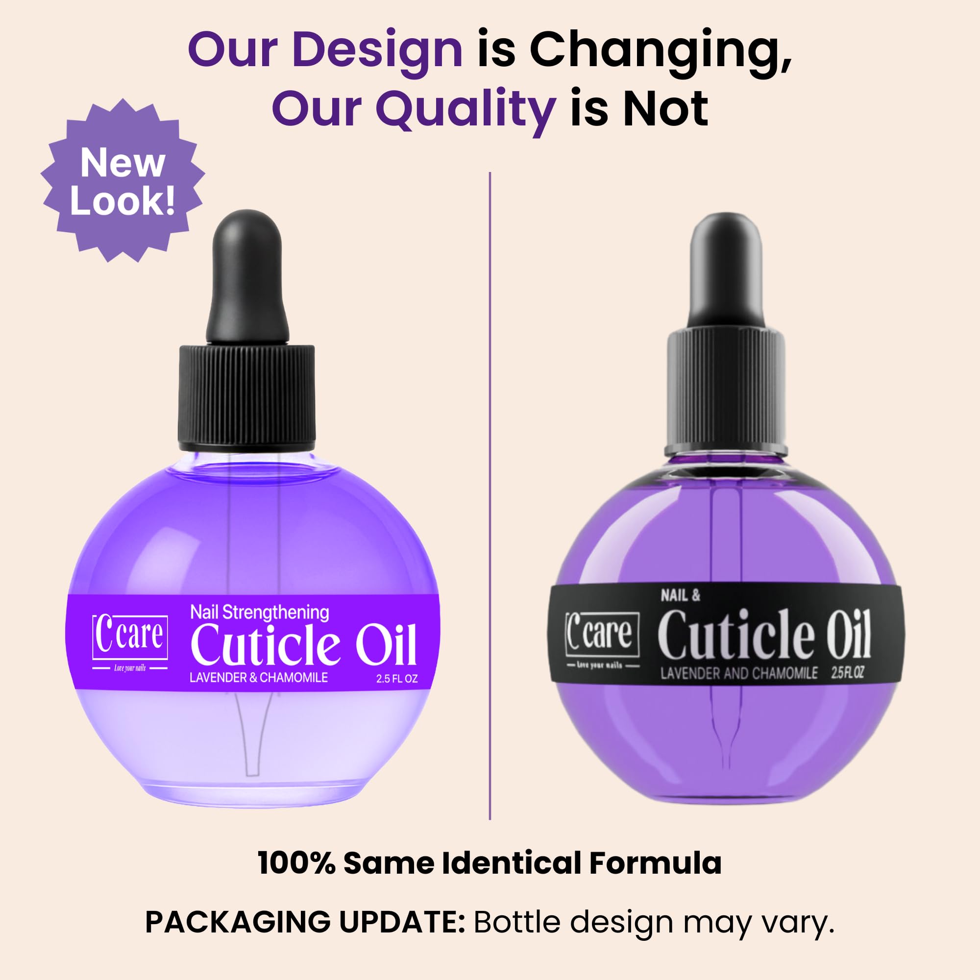 C Care nail oil bottle with dropper and brush application tools
