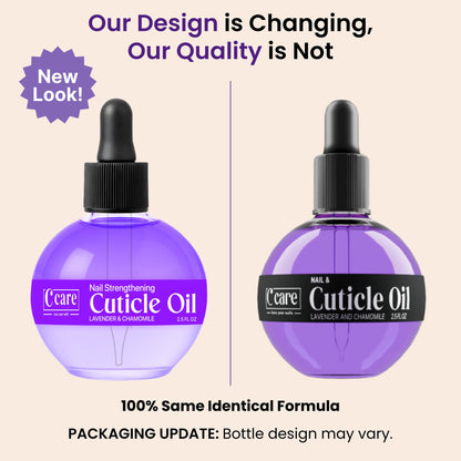 C Care nail oil bottle with dropper and brush application tools