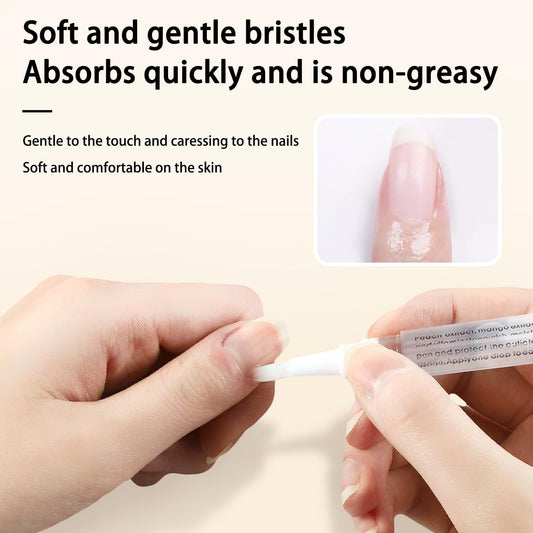 Aijimei cuticle oil pen showing the soft brush tip applicator.
