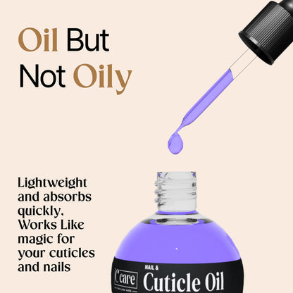 Healthy hydrated nails after using C Care cuticle oil