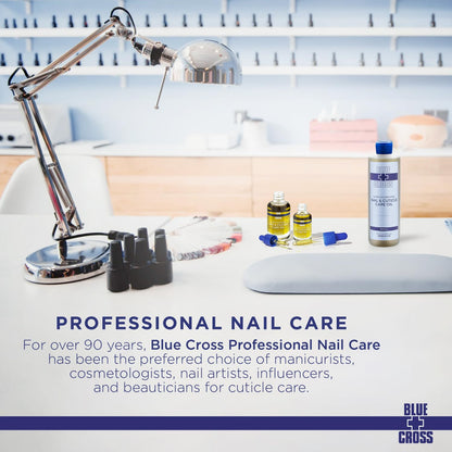 Blue Cross nail care oil label detail