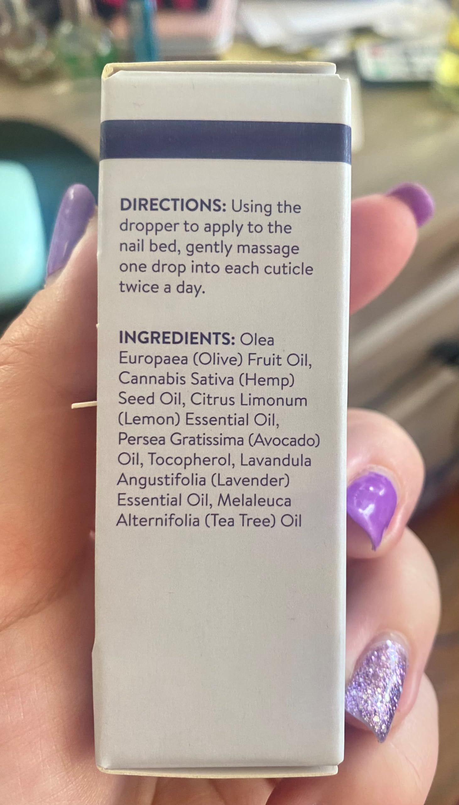 Professional nail care kit featuring Blue Cross oil