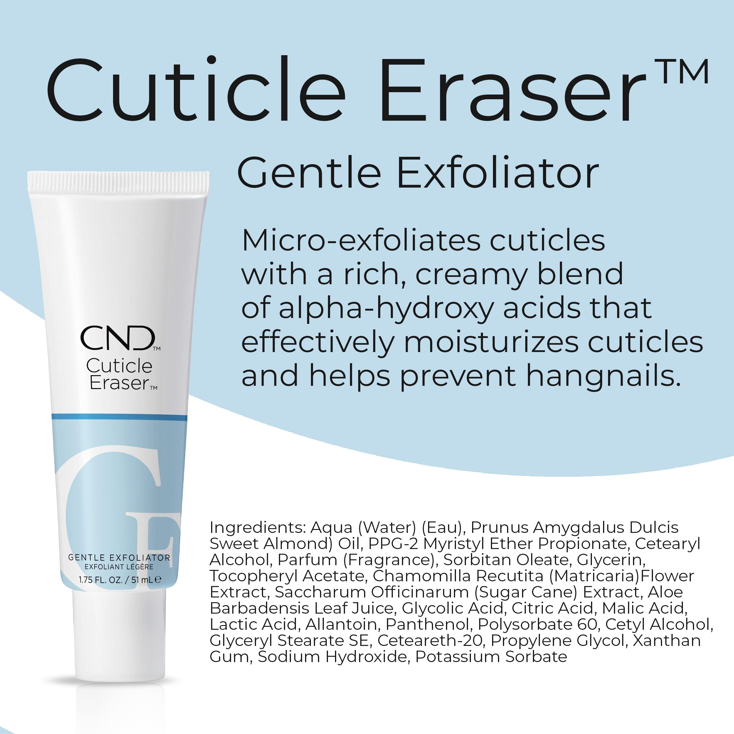 Cnd Cuticle Eraser tube 0.5 fluid ounce bottle