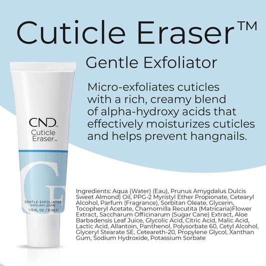 Cnd Cuticle Eraser tube 0.5 fluid ounce bottle