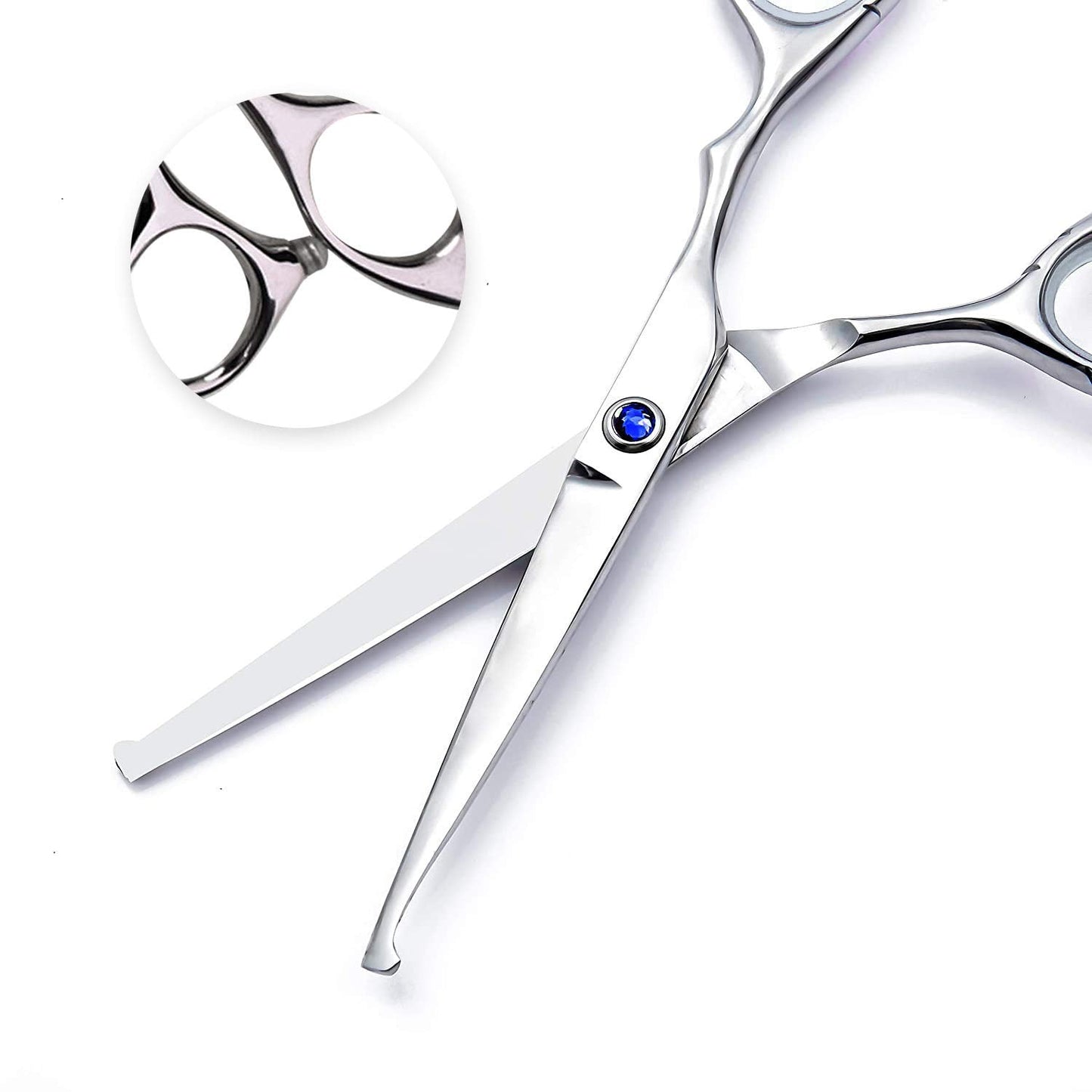 Lplpgg Japanese stainless steel thinning shears and straight hair cutting scissors close up