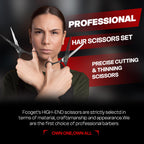Fcoget haircutting kit accessories including microfiber cleaning cloth and tension adjuster tool