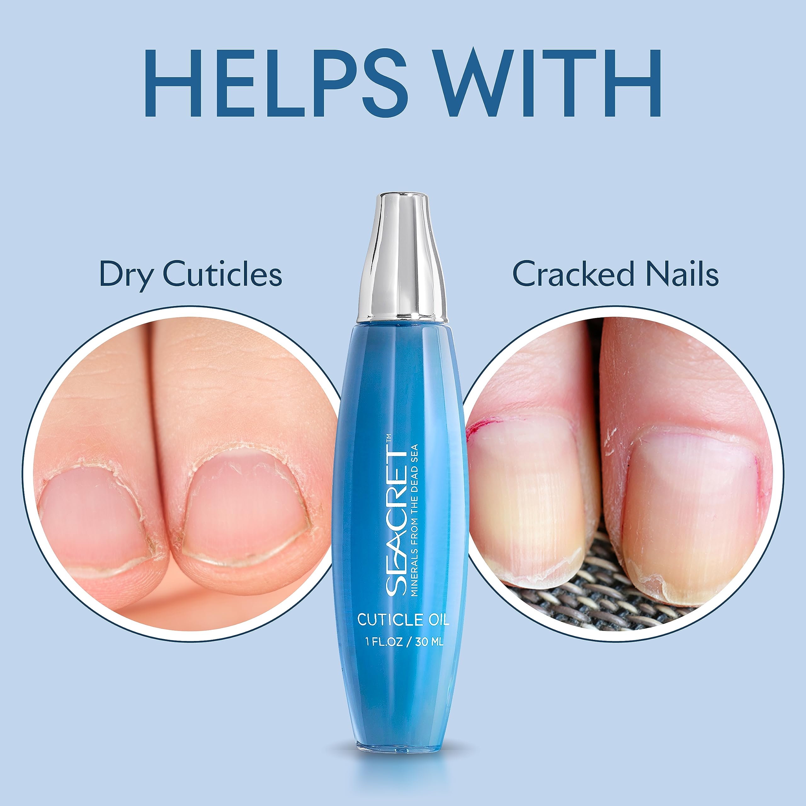 Seacret Cuticle Oil 30 ml bottle label detail