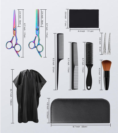 Vfaejll stainless steel hairdressing shears close up showing sharp blades and adjustment tension screw