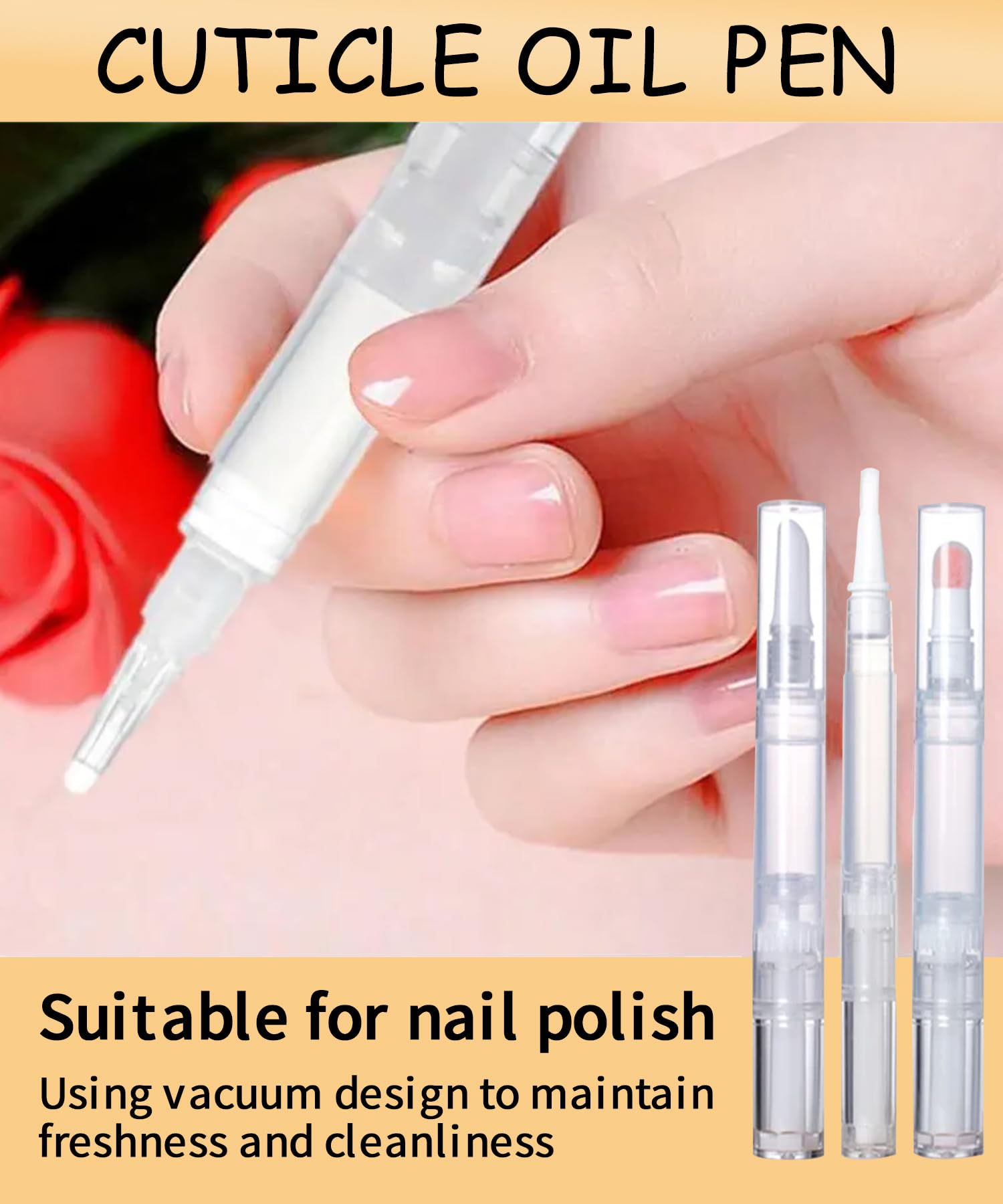 Refillable cosmetic twist pens for DIY lip gloss and oil