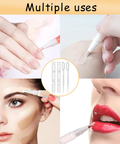 Close up of 3ml empty twist pen brush applicator