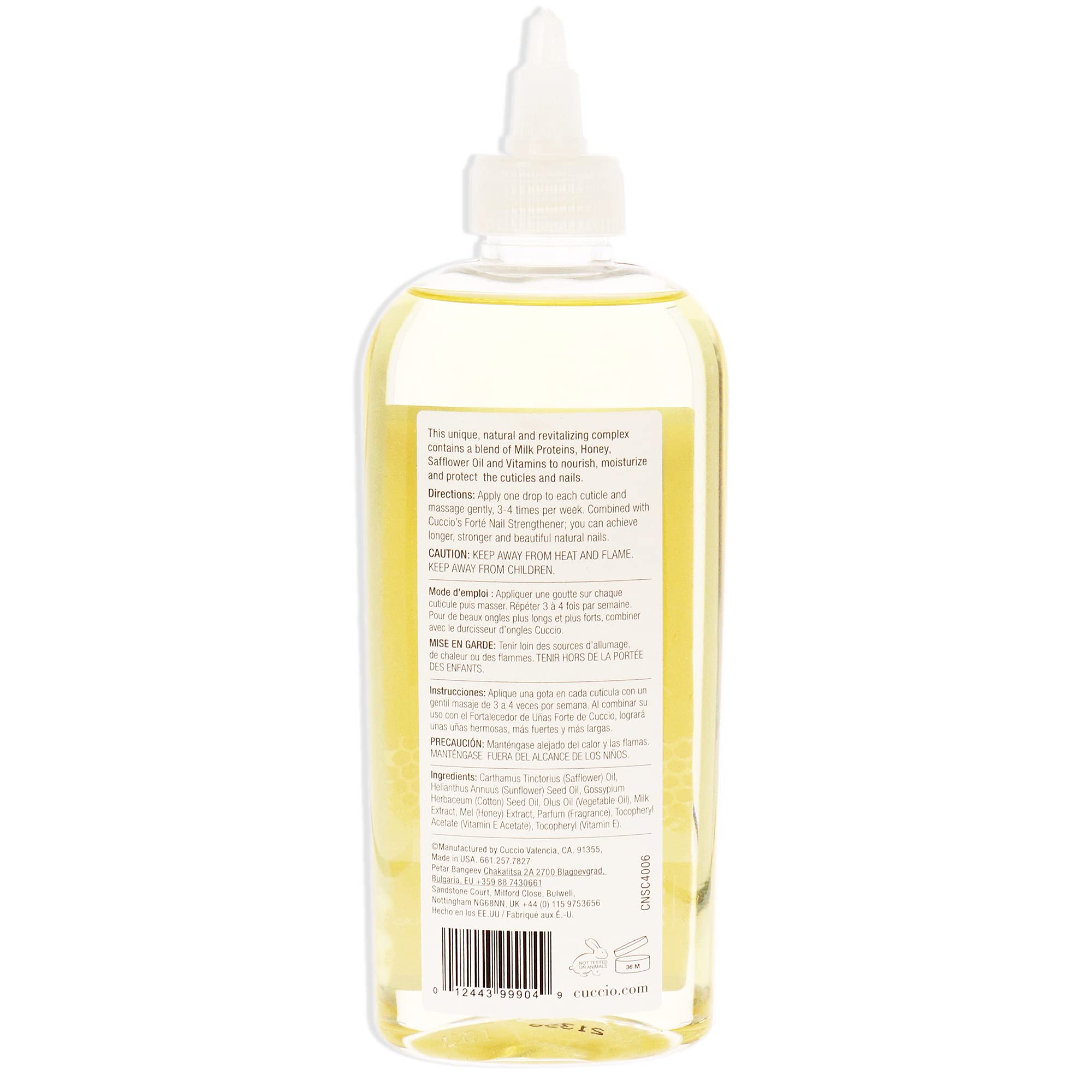 Cuccio Naturale professional hydrating cuticle oil bottle for dry nails and skin