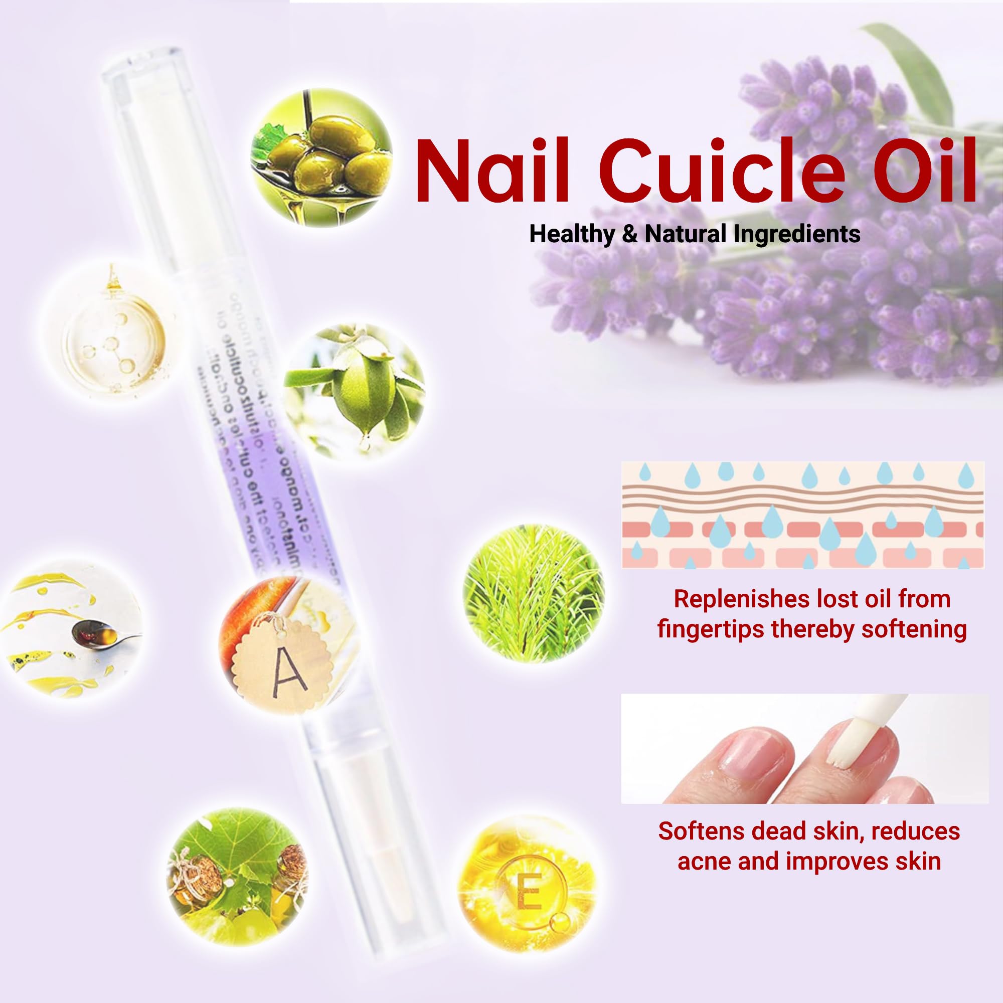 Selection of 15 fruit scented cuticle oil pens