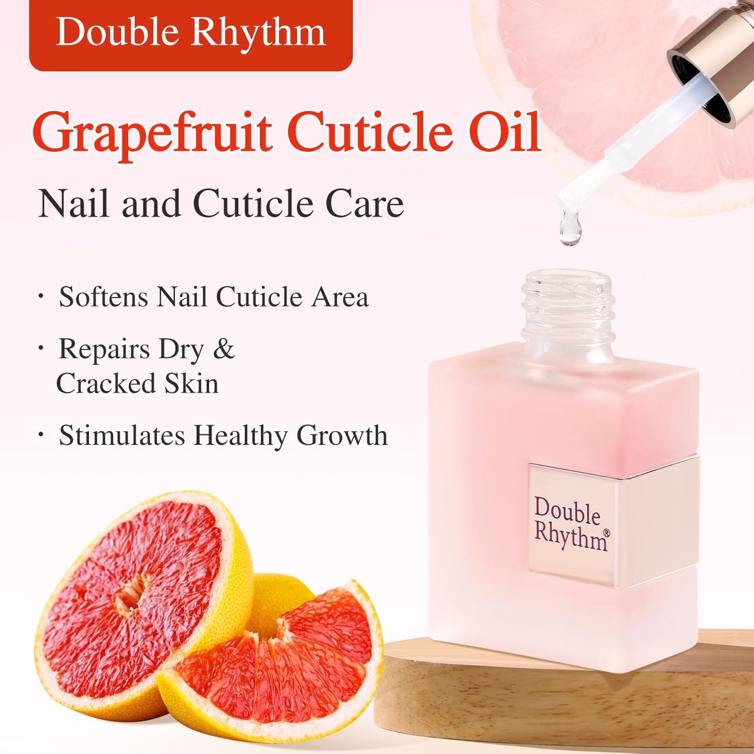 Double Rhythm Cuticle Revitalizing Oil dropper application