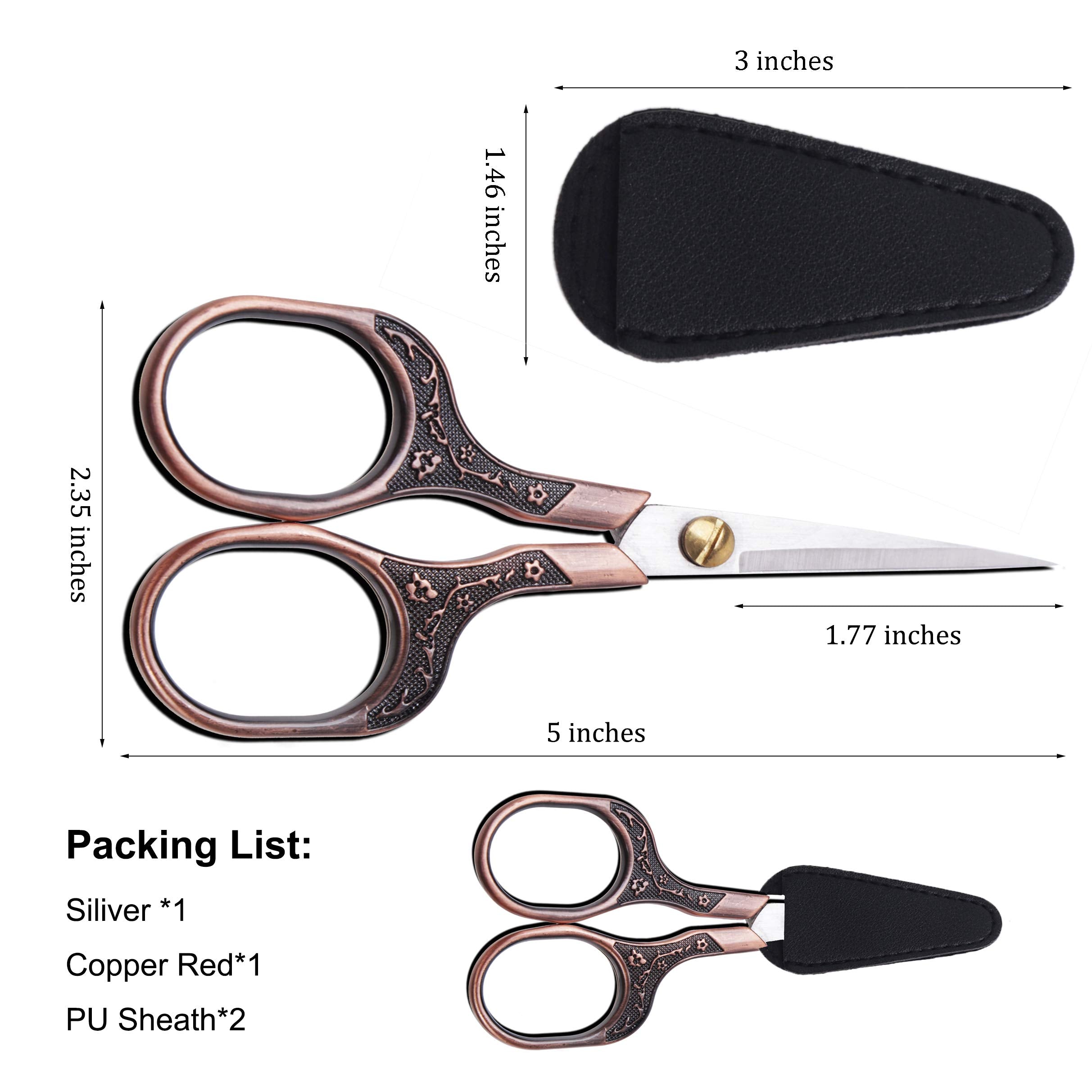 Adjustable tension screw detail on compact multi purpose crafting scissors