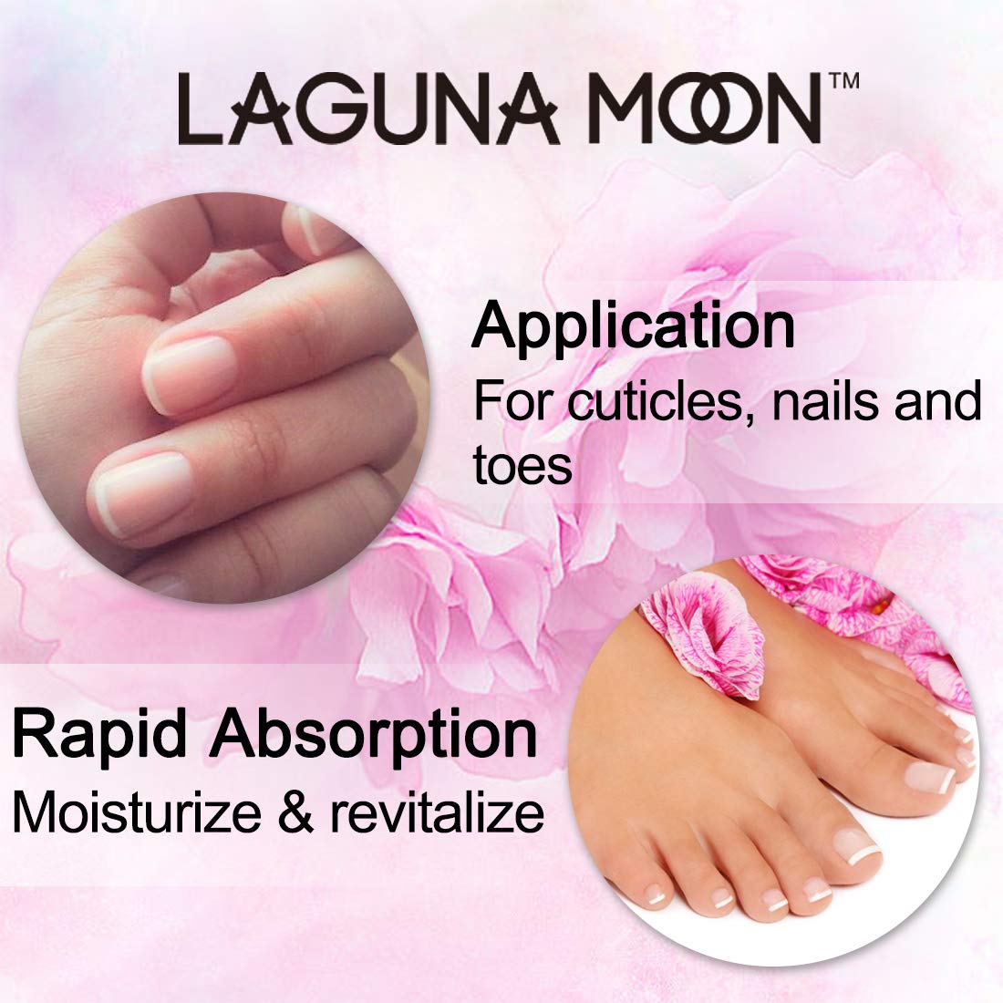 Lagunamoon 5ml cuticle oil pen for damaged nails hydration