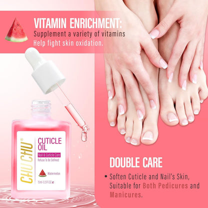 Precision dropper application of Chuchu cuticle oil