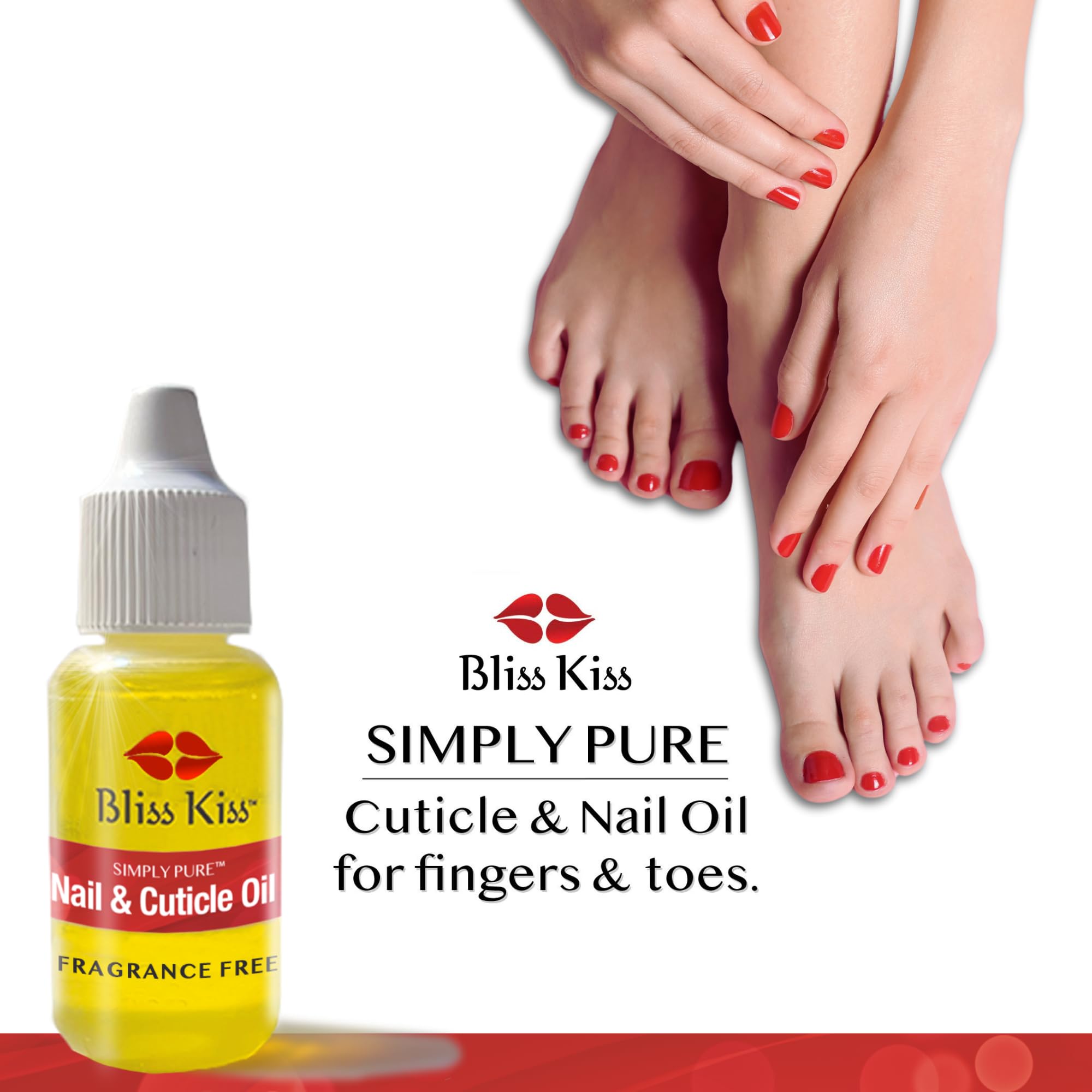Bliss Kiss nail growth oil for brittle and peeling nails