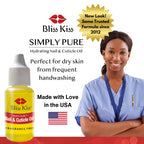 Bliss Kiss hydration serum glass bottle design
