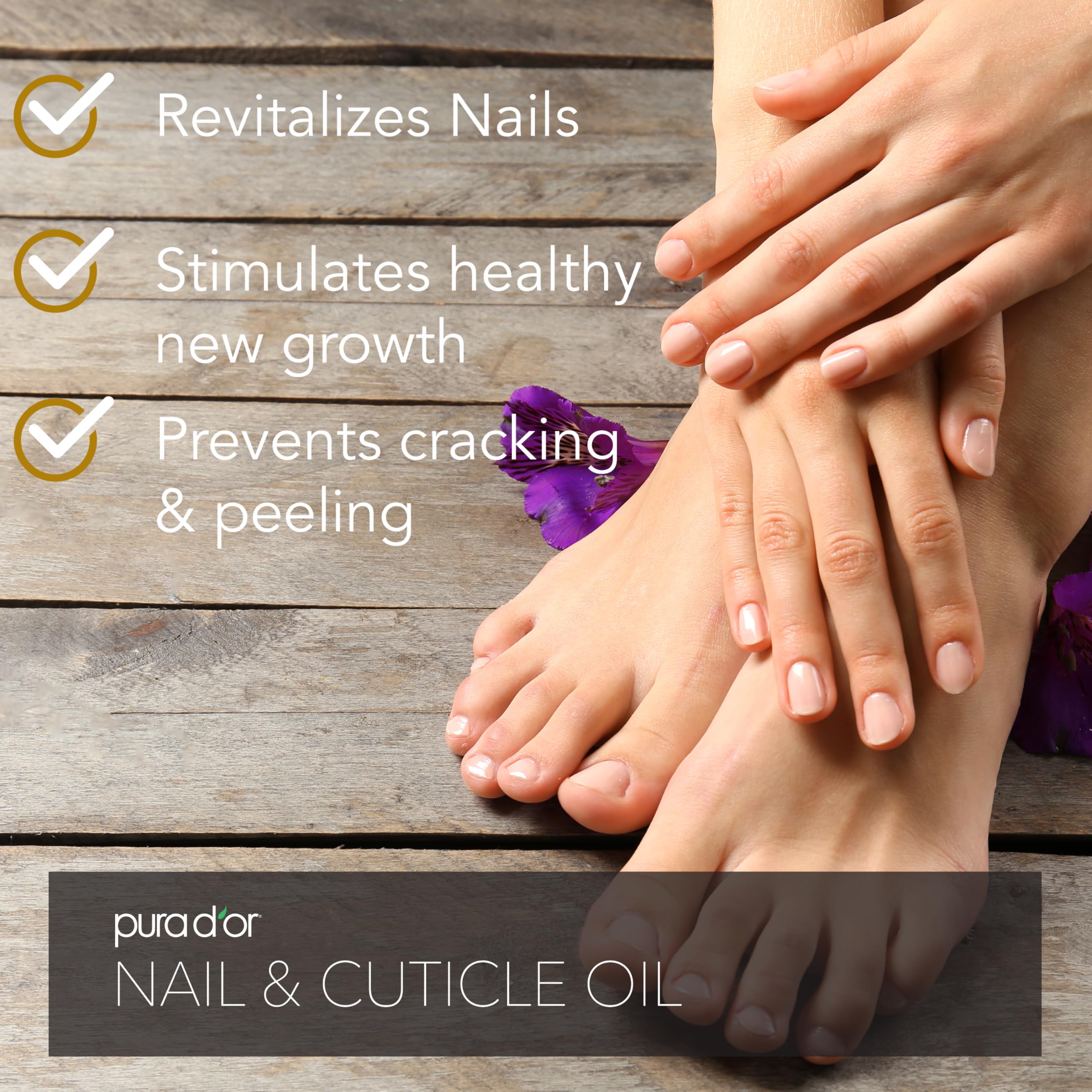 Pura D'or cuticle oil 4 fluid ounce bottle