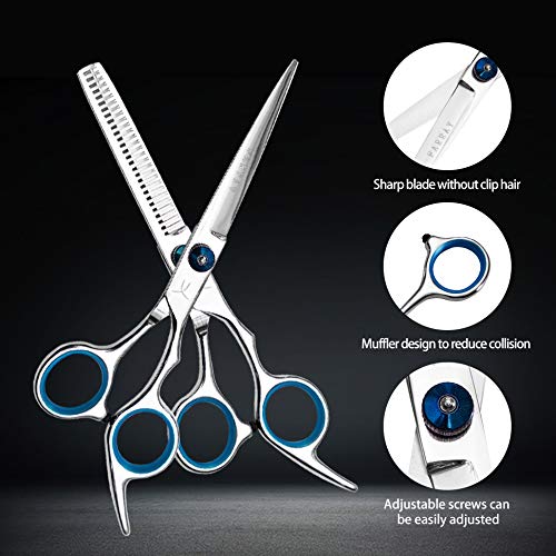 Full packaging and overview of the FARRAY 6.5 inch Japanese stainless steel shears.