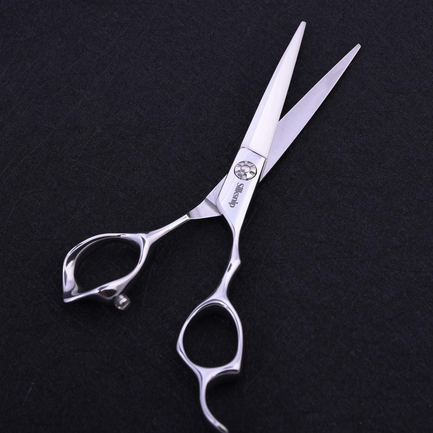 Silksnip razor sharp haircutting shears being used for precise salon styling