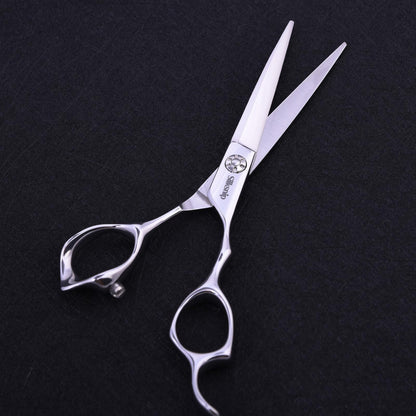 Silksnip razor sharp haircutting shears being used for precise salon styling