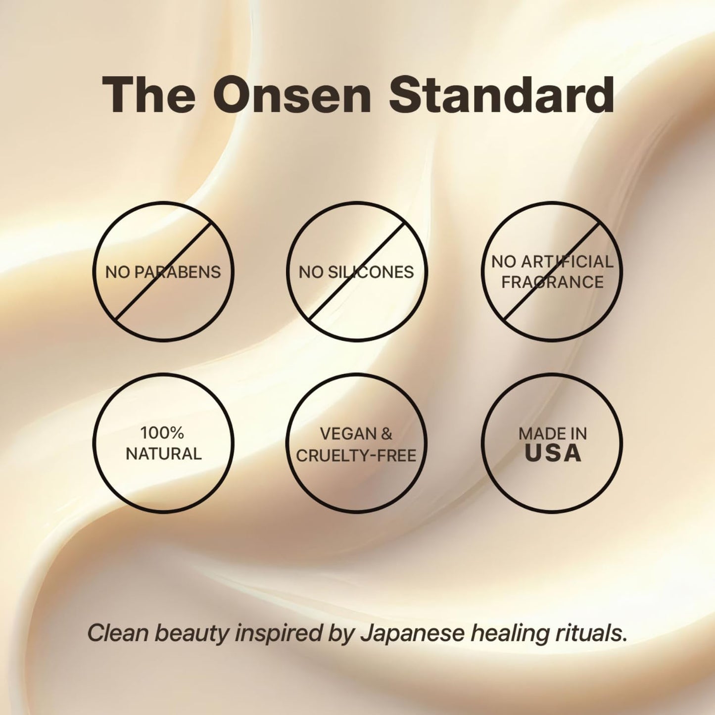 Onsen Secret nail and cuticle conditioner ingredient label details.
