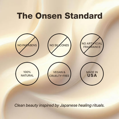Onsen Secret nail and cuticle conditioner ingredient label details.
