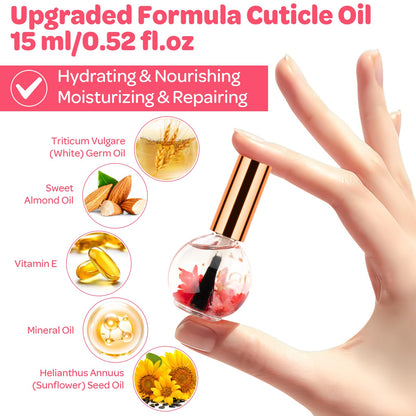 Jiasheng cuticle oil 15ml bottle branding and strawberry scent label