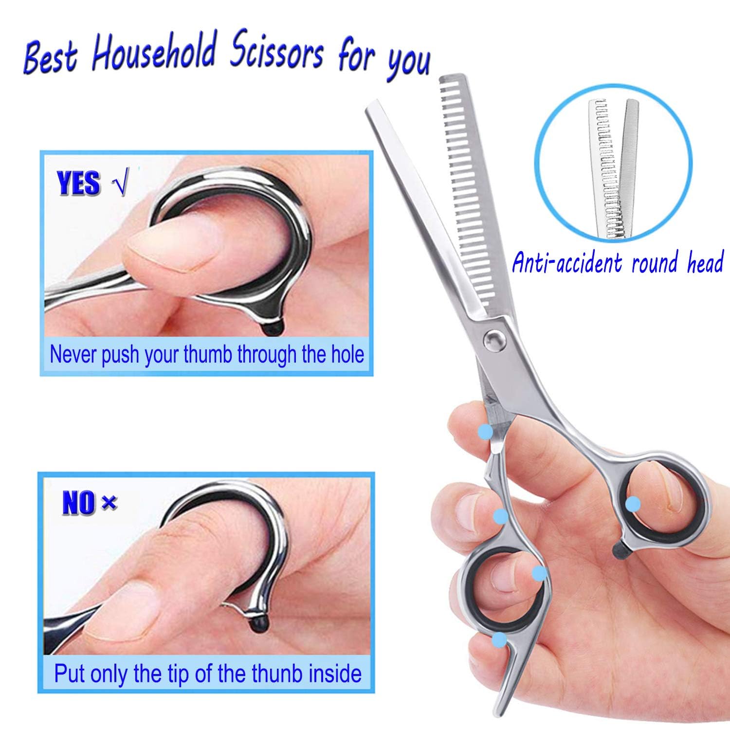 Essoy professional salon scissors being adjusted using the fine tension tuning screw feature.