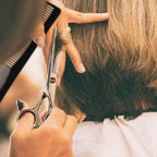 Essoy professional thinning shears kit packaged securely for home salon and barber use.