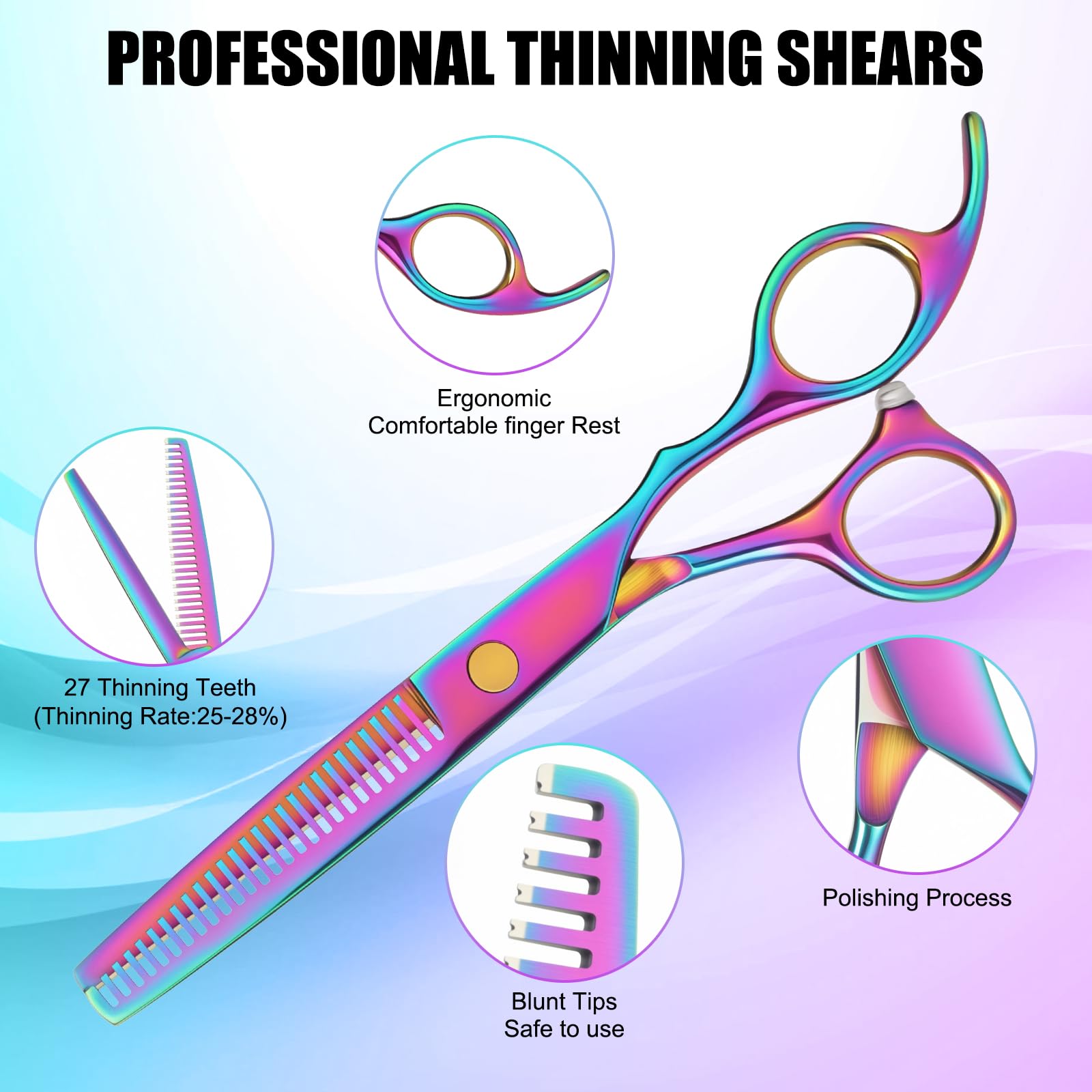 Adjusting the tension screw on WFOEJEJ salon haircut shears