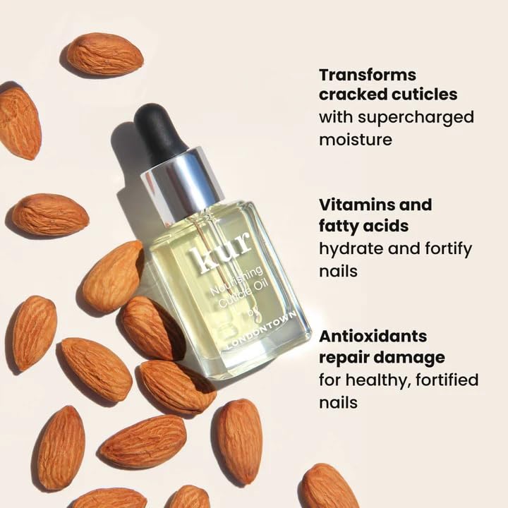 Applying botanical cuticle oil for healthy nail growth