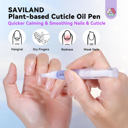Saviland cuticle oil pen soft brush applicator detail