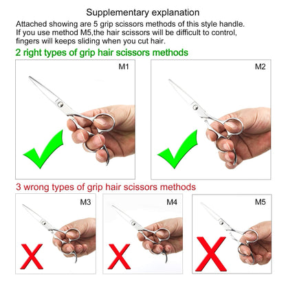 Professional hair cutting scissors by Kinsaro laying flat showing the polished silver silhouette