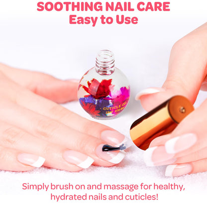 Application of Jiasheng cuticle oil on dry cuticles