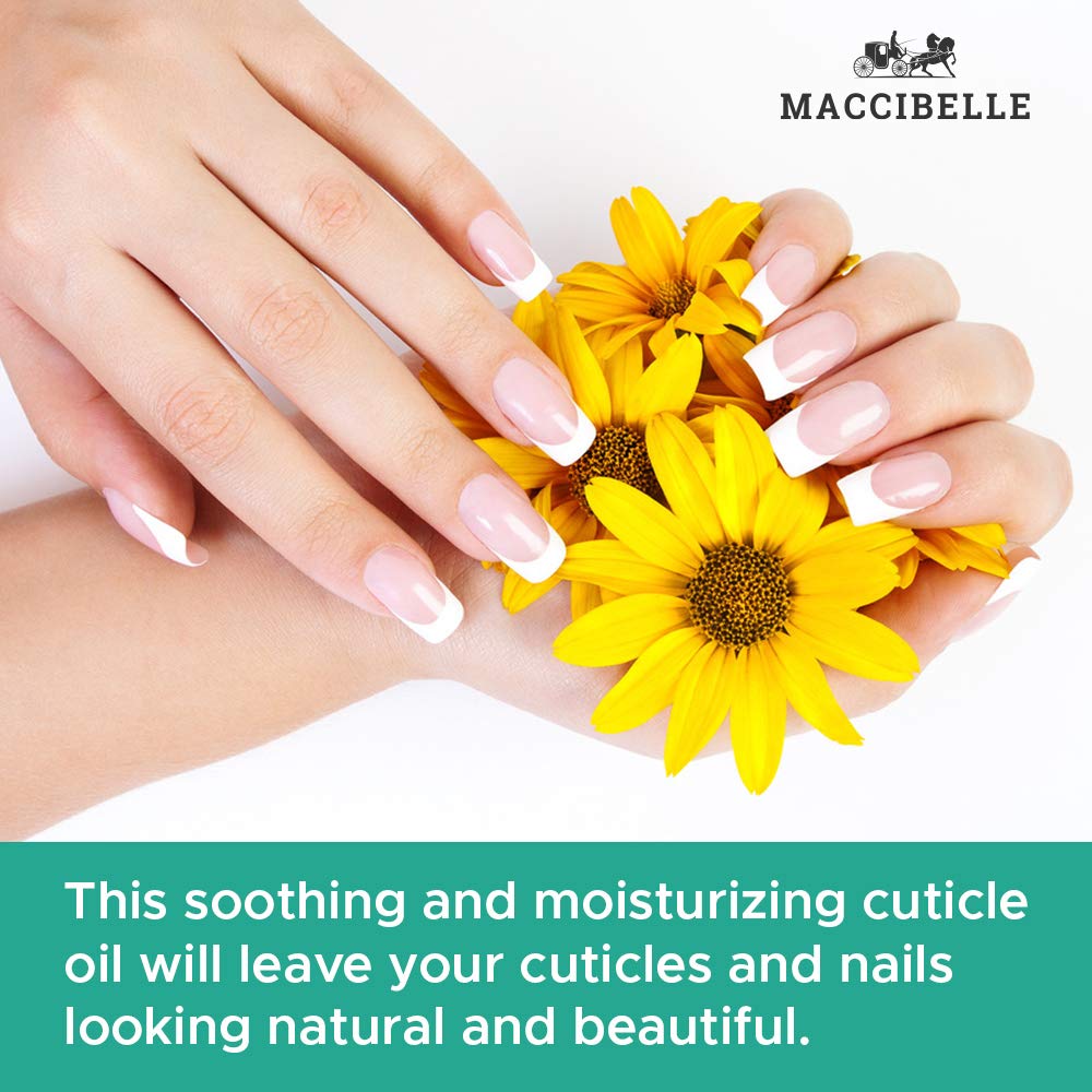 Maccibelle Milk and Honey cuticle oil dropper application