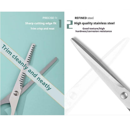 TIKMNO pink thinning shears with teeth for hair texturizing and volume reduction