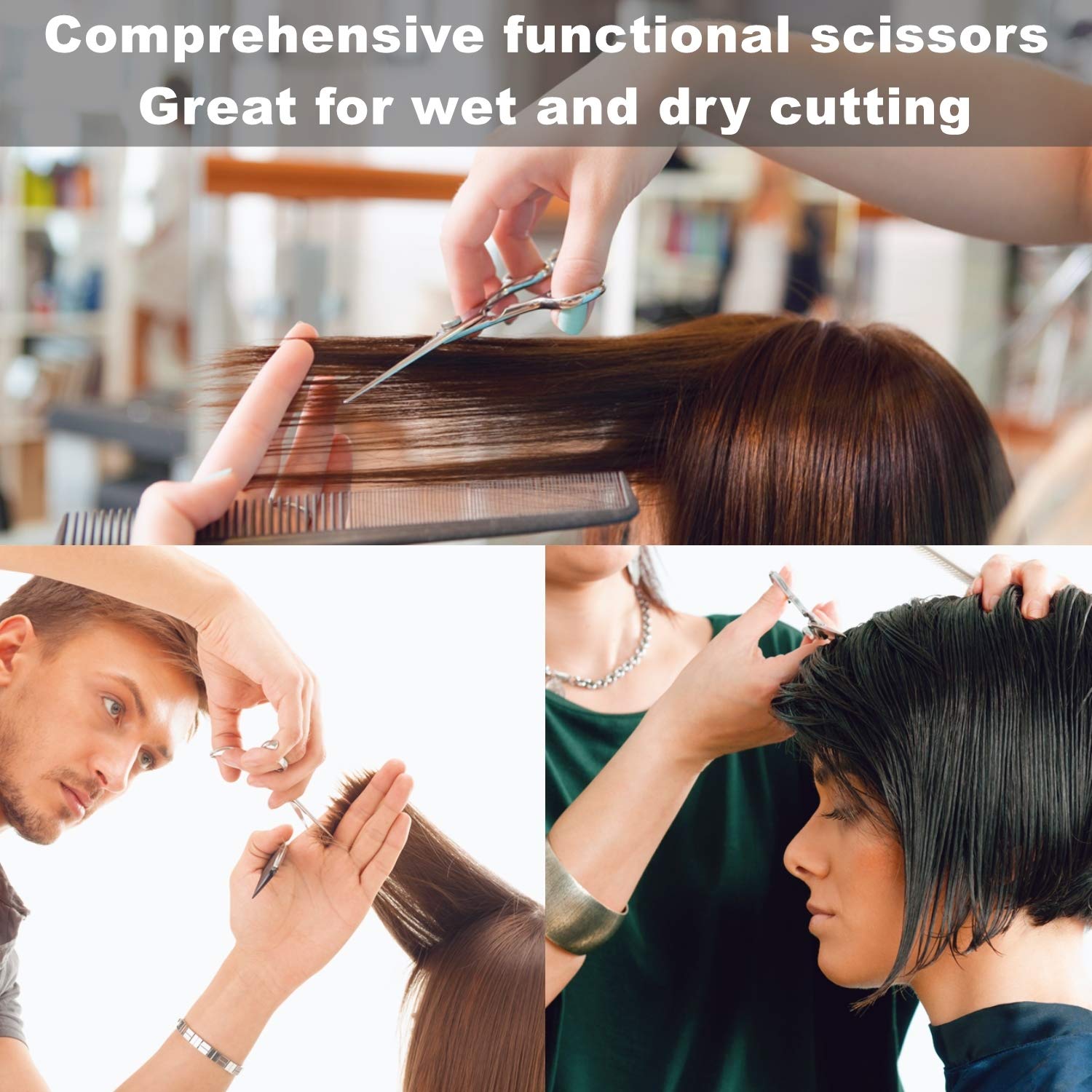 Fengliren professional haircutting tool with included cleaning cloth and high end packaging.