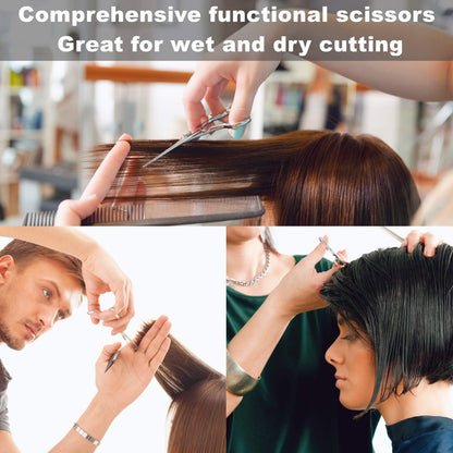 Fengliren professional haircutting tool with included cleaning cloth and high end packaging.