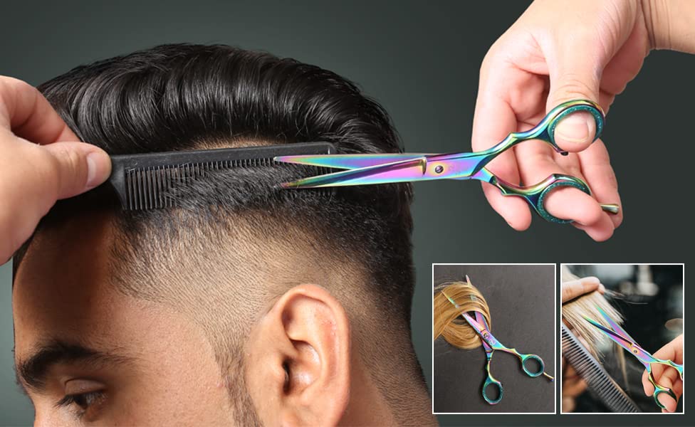 Tycon Instruments imported hair trimming scissors featuring the double finger circle protection grip