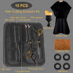 Lengnoyp hair cutting kit organized inside its premium black storage zipper bag