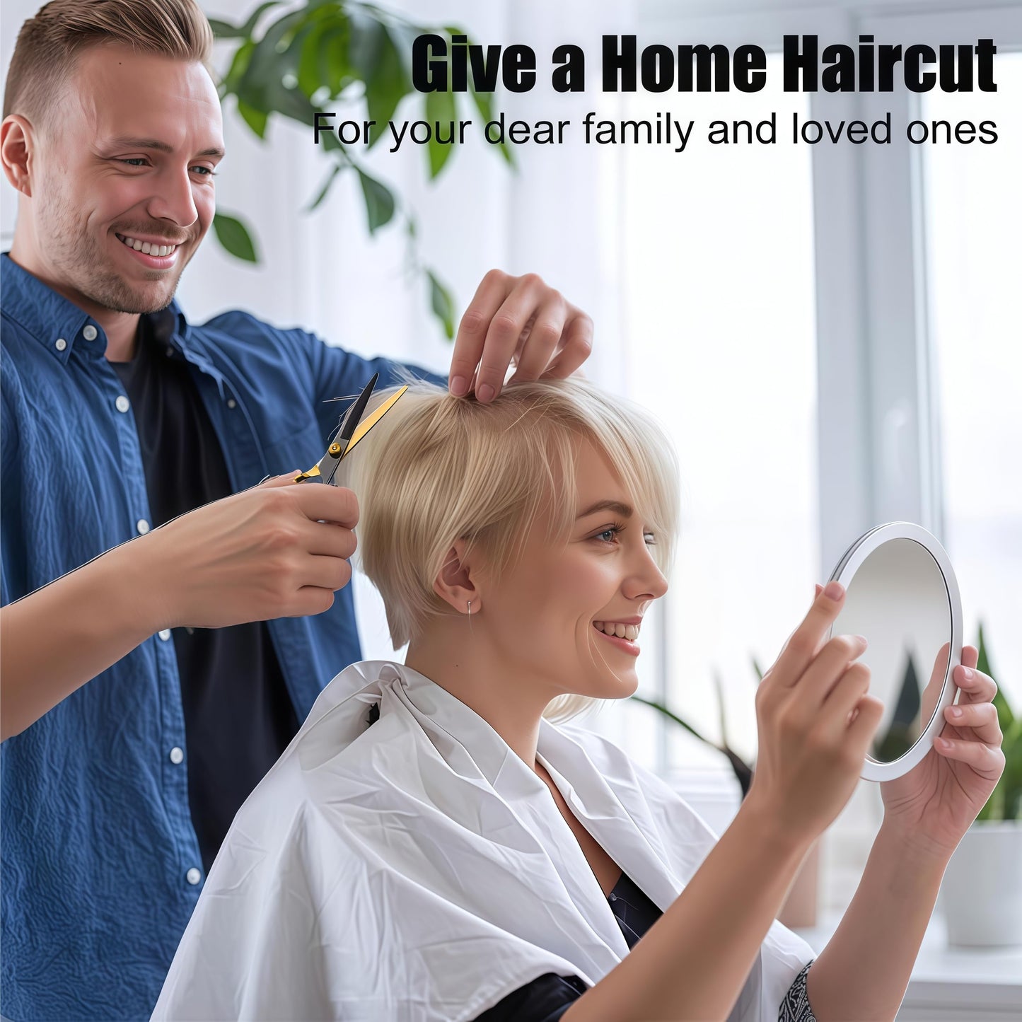 Maycreate haircutting kit accessories featuring sectioning clips and specialized barber combs.