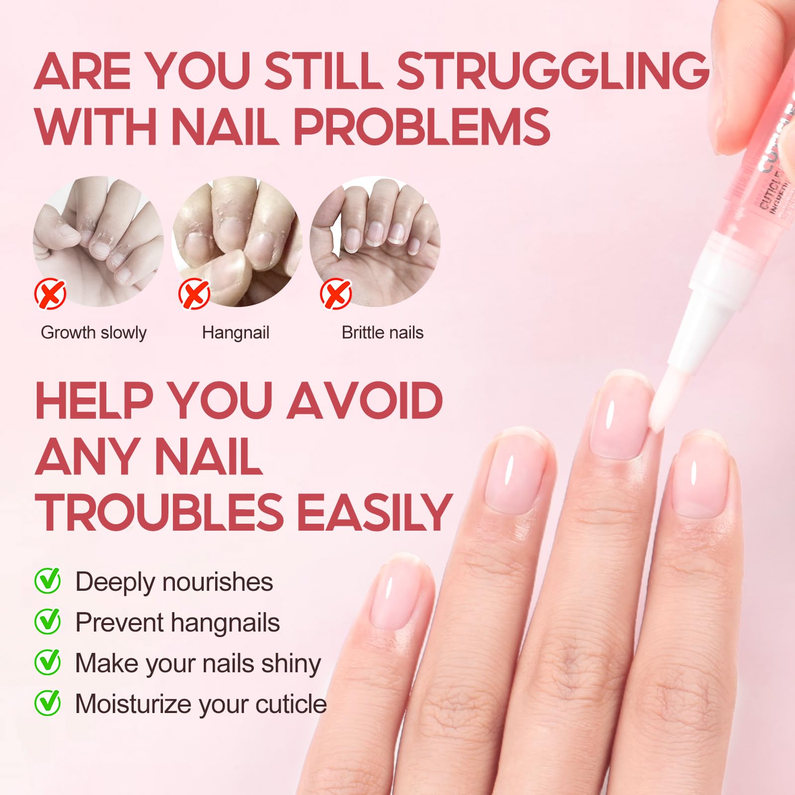 Peacecolor nail cuticle oil pens arranged in packaging